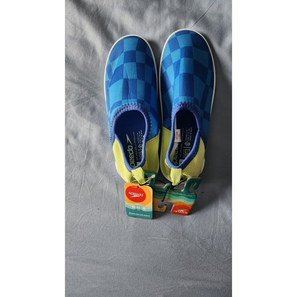 Speedo Junior Bootie Electric Checker  Size S  Shoe Kids Size 13-1
